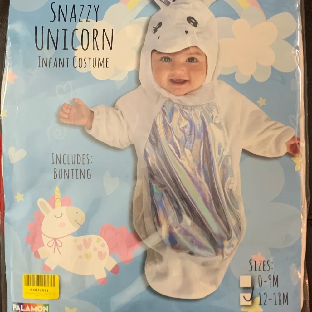 NEW Palamon Snazzy Unicorn infant Bunting Bag Costume Baby 12-18 month’s